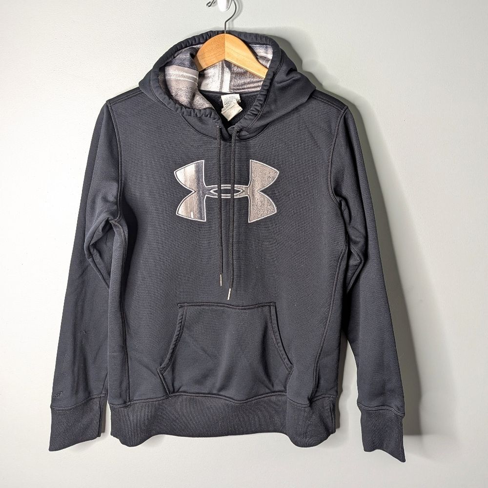 Under Armour Storm 1 Black Synthetic Blend Hoodie Pullover Sweatshirt Unisex M